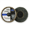 Professional 2" Zirconia Curved Edge Fillet Weld Quick Change Mini Flap Disc - 10 Pack