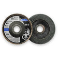 Professional 4-1/2" x 7/8" Zirconia Curved Edge Fillet Weld Flap Disc - 5 Pack
