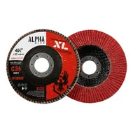 KrovForge Professional 4-1/2" x 7/8" Alpha Disc XL Ceramic Flap Disc - 5 Pack