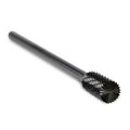 Cylinder End Cut Carbide Burr, Double Cut - 6" Long x 1/4" Shank
