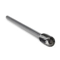 Cylinder Radius End Carbide Burr, Double Cut - 6" Long x 1/4" Shank