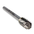 Cylinder Radius End Carbide Burr, Double Cut - 1/8" Shank