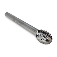 Oval Shape Carbide Burr, Double Cut - 1/8" Shank