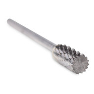 Cylinder Shape Carbide Burr, Double Cut - 1/8" Shank