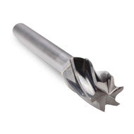 Cylinder End Cut Carbide Burr, Aluma Cut - 1/4" Shank