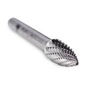 Pointed Tree Carbide Burr, Double Cut - 1/4" Shank